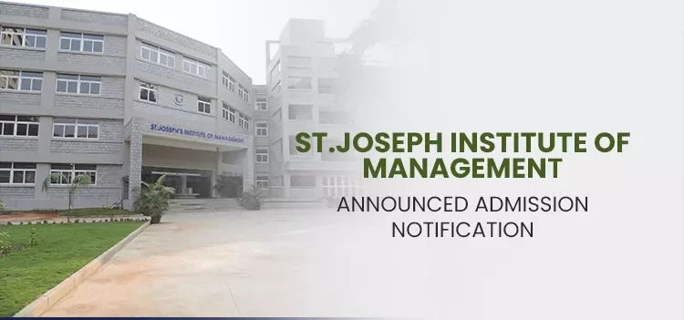 St. Joseph’s Institute of Management PGDM Notification